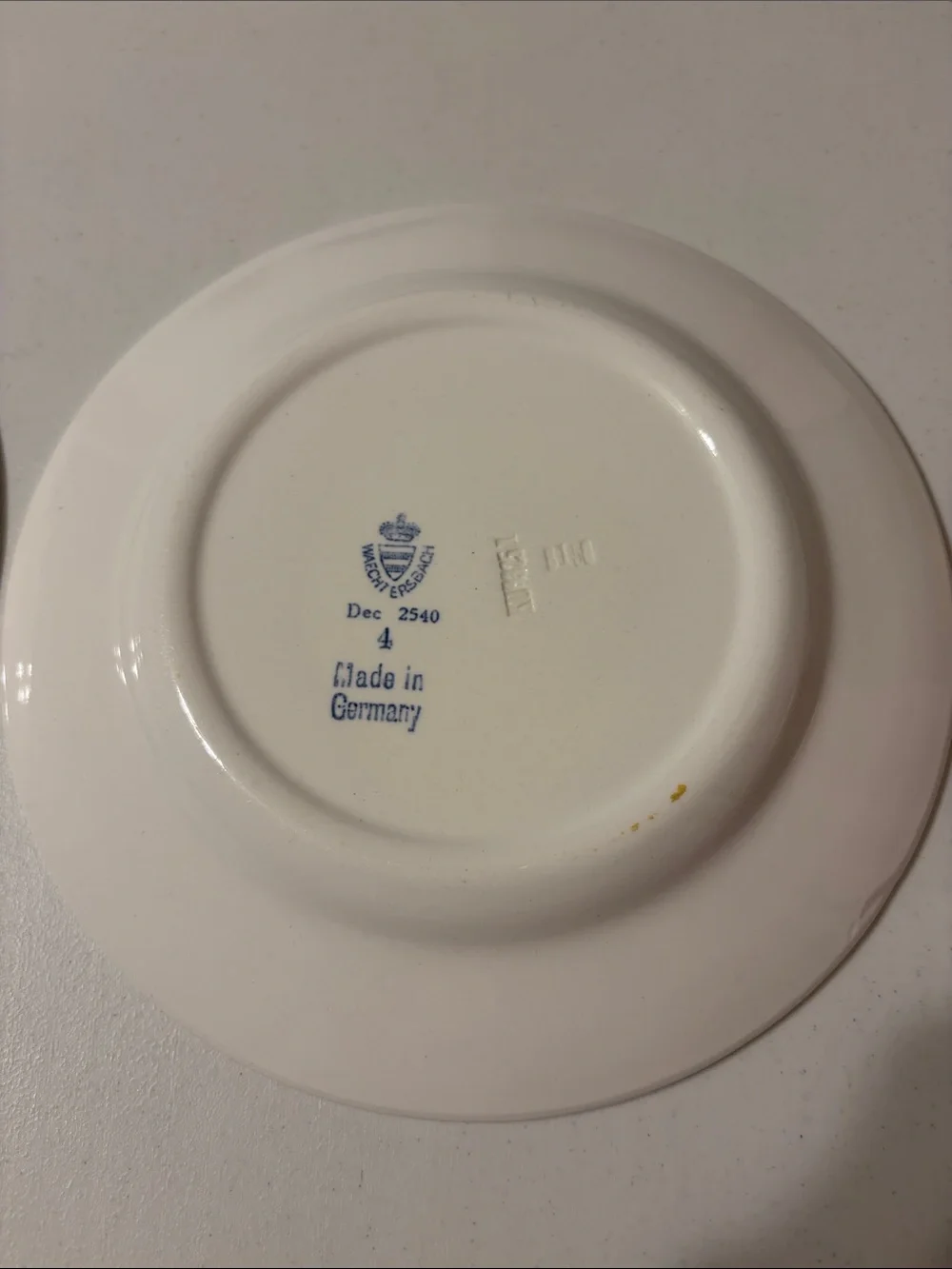 Vintage Waechtersbach GERMANY Rose Dec.2540 hand painted salad plates pair
